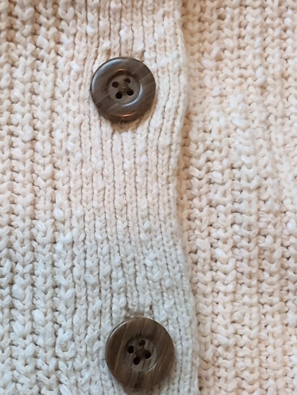 Universal Thread Cream Knit Button-Front Cardigan - Picture 3 of 6